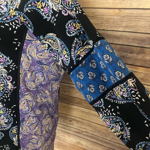 Style&Co. Womens Peasant Blouse Paisley 1X - Picture 4 of 8